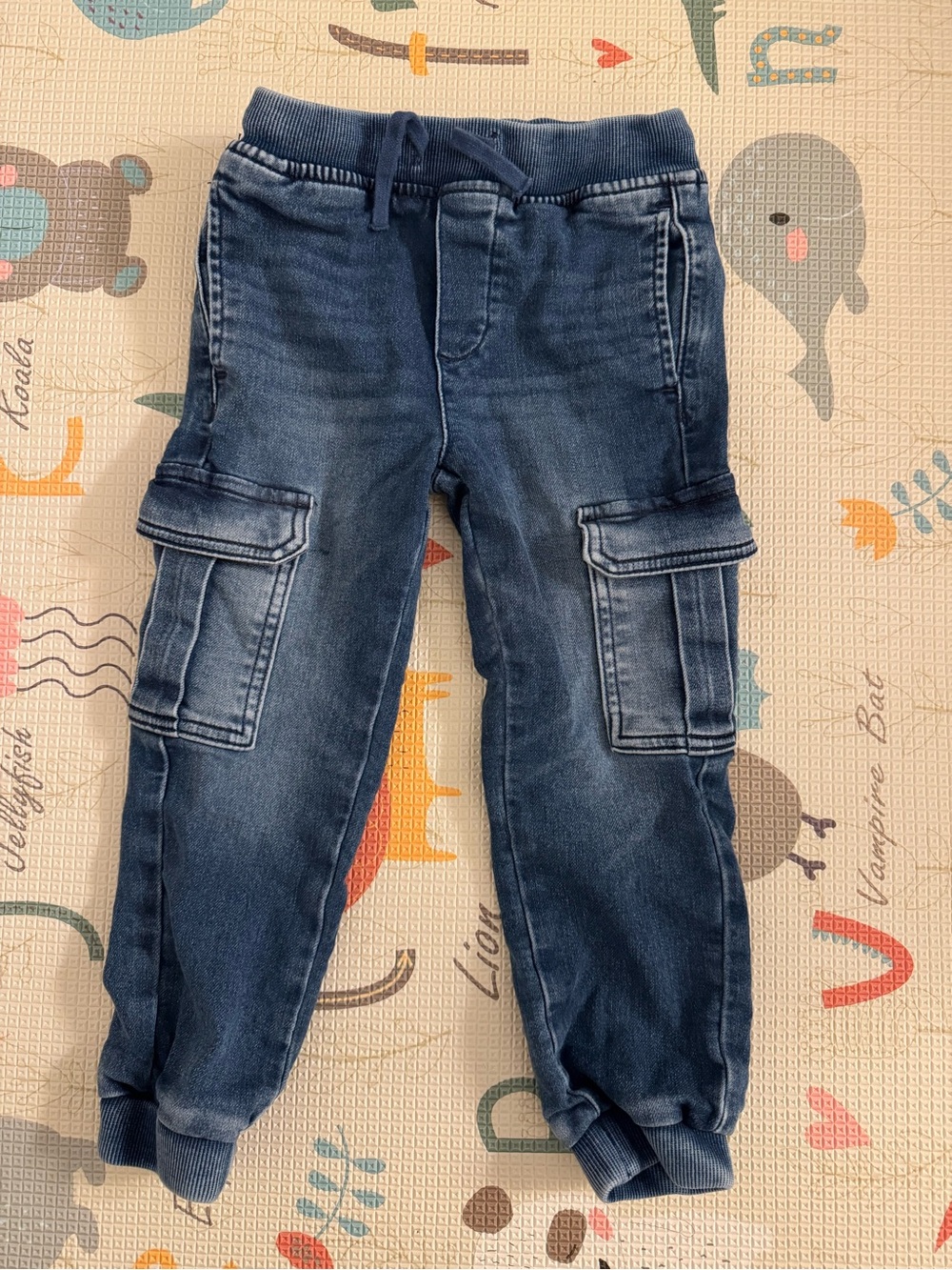 H&M Blue Cargo Jeans size 2-3Y